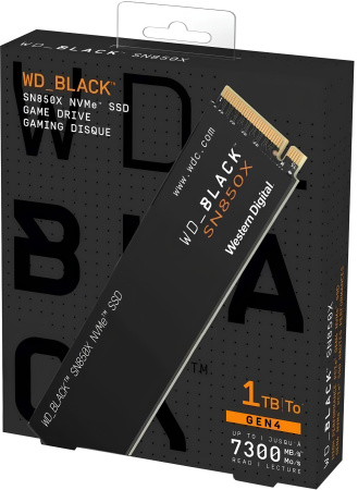 Диск SSD WD M.2 Black SN850X 1TB (1000 GB) накопитель  SN850X [WDS100T2X0E]